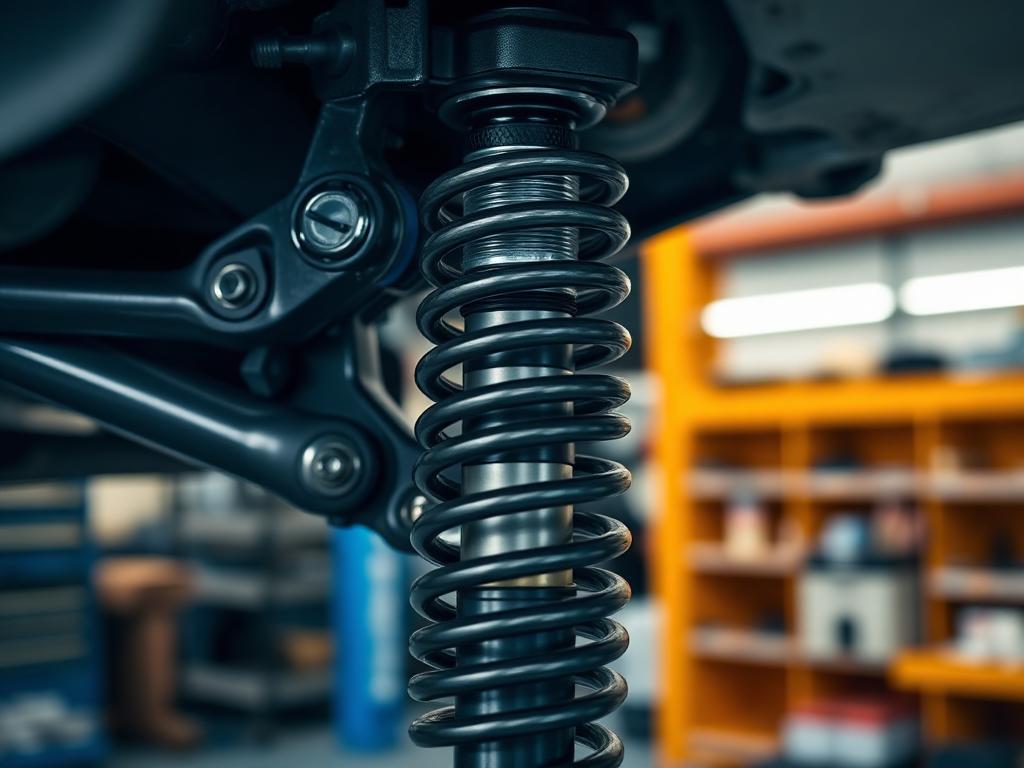 Suspension strut and coil spring assembly